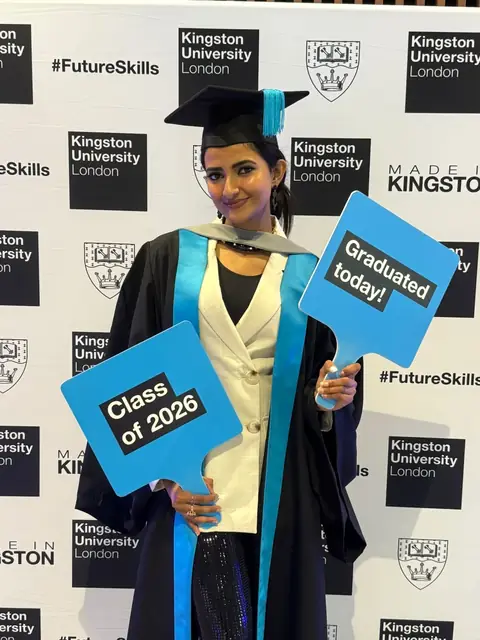 Chathurya at her graduation